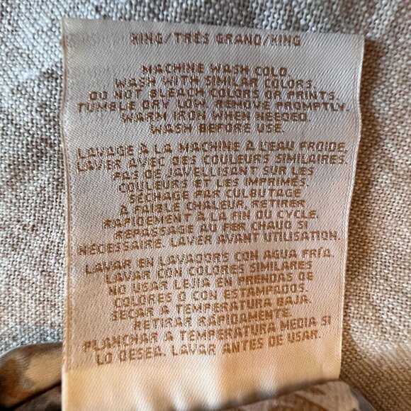 Ralph Lauren "Marrakesh" King Pillowcases Paisley Floral Cotton Beige Multicolor - Picture 12 of 12